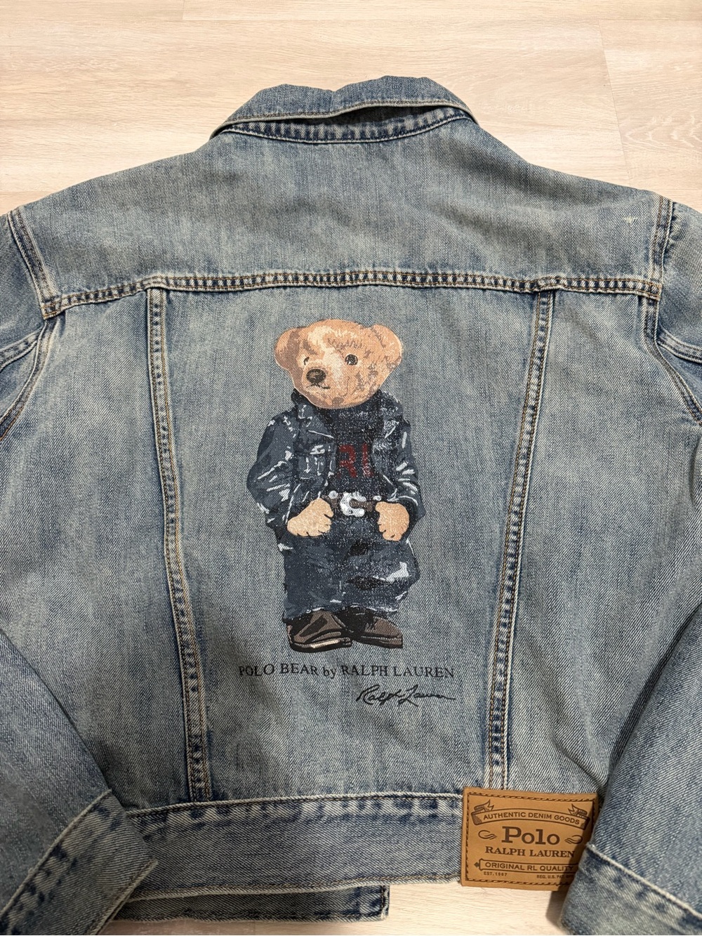 RALPH LAUREN BEAR DENIM JACKET NWT - Picture 4 of 6